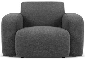 Тъмносив фотьойл от плат букле Molino - Micadoni Home