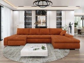 Ъглов диван Caro-тухла