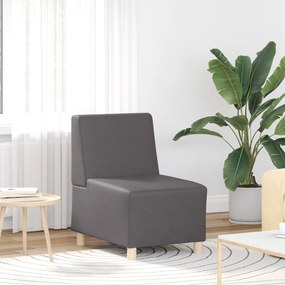 4108490 vidaXL Диван стол Сив 55 x 74 x 82 см Изкуствена кожа