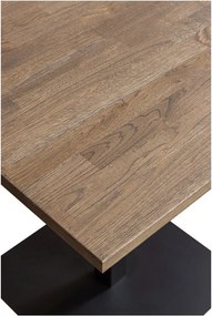 Трапезна маса с дъбова дървена плоскост 80x80 cm Tablo – WOOOD