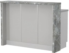 Островна кухненска пейка Modena-Length: 150 cm.-Gray light-Siena Marble