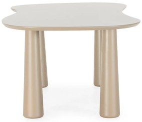 Бежова масичка за кафе с боров плот 110x220 cm Nahia – MOME