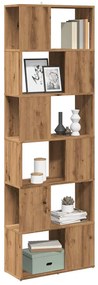 856731 vidaXL Шкаф за книги/разделител на стаи Artisan Oak 60x24x186 cm