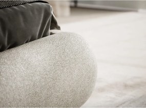 Бежово двойно легло 140x200 cm тапицирано с място за съхранение с включена подматрачна рамка Maumere – Maison de Rêve