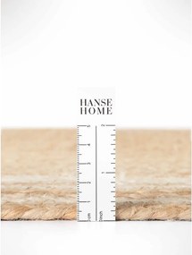 Кремава/в естествен цвят двустранна/ръчно изработена ютена пътека 70x200 cm Jutta – Hanse Home