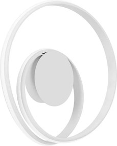 Redo 01-4354 - LED стенен аплик с димер TORSION LED/30W/230V бял