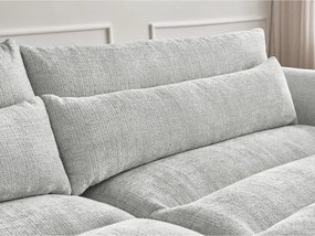 Светлосив шенилов диван 276 cm Neil – Bobochic Paris