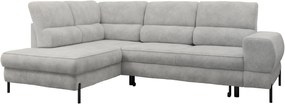 Ъглов диван Clinton-Сив-Ляв