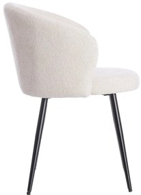 Кремави метални трапезни столове в комплект 2 бр. Radaja – Light &amp; Living