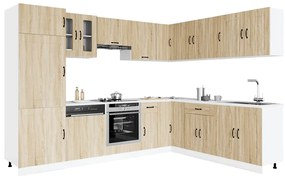 3314974 vidaXL Комплект кухненски шкафове от 14 части Kalmar, инженерно дърво