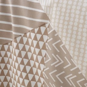 Бежово единично спално бельо 135x200 cm Larsson Geo – Catherine Lansfield
