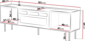 ТV шкаф Lucca 2D EF-Mpez