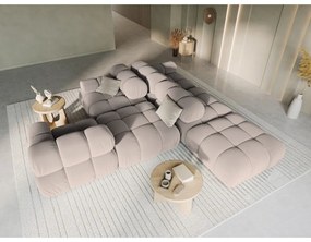 Светлокафяв кадифен модулен диван 282 cm Bellis – Micadoni