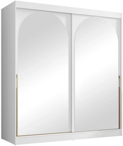 Гардероб Модин плъзгащ-бял-дължина: 200 см