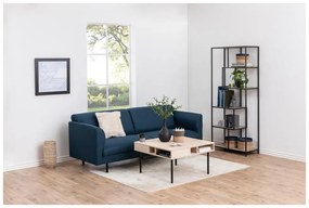 Черна етажерка в дъб 77x185 cm Seaford - Actona