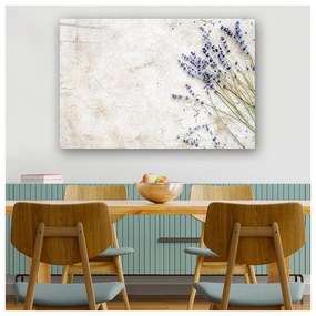 Картина върху стъкло 100x70 cm Lavender - Wallity