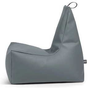 Черен пуф от изкуствена кожа Icy L – So Soft?