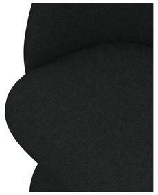 Черен тапициран трапезен стол Maia – Makamii