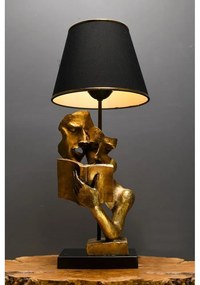 Черна и златисто настолна лампа (височина 57 cm) Lecture – Opviq lights