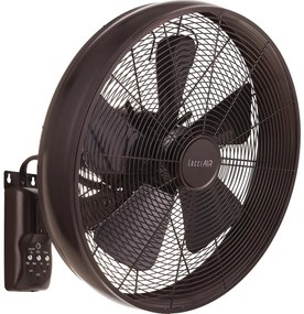 Lucci air 213125 - Стенен вентилатор BREEZE 55W/230V черен/кафяв + д.у.