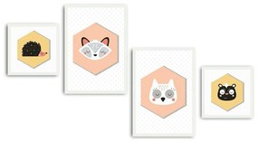 Комплект от 4 картини Alpyros Hurgo - Unknown