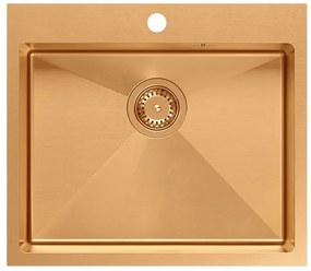 Стоманена мивка RUSSEL 110 Copper