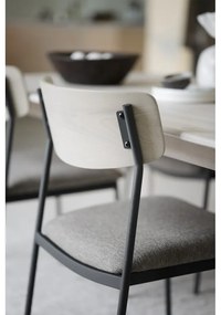 Трапезни столове в бежов и естествен цвят в комплект от 2 бр. Maymont – Rowico