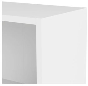 Бял шкаф за книги 79x107 cm Basic - Tvilum