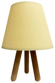 Настолна лампа WOOD 1xE27/60W/230V кремава