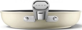 Тиган SMEG FPF2002CRM, 1.5 л, Ø20 см, Керамично незалепващо покритие, До 250°C, Без PFAS, Индукция, Крема