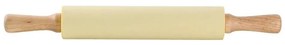 Дървен валяк със силикон TORO 43 см кремав