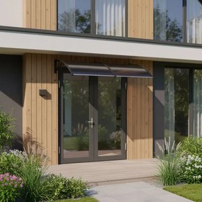 Поликарбонатен двоен навес над входната врата 200 x 100 cm