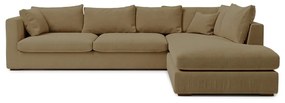 Бежов ъглов диван (десен ъгъл) Comfy - Scandic