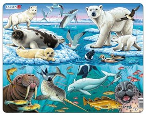 Larsen - Пъзел: Животни – "Полярни" – 75 части, голям