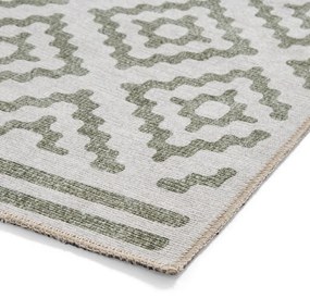 Зелен килим подходящ за пране 61x120 cm Coral Green – Think Rugs