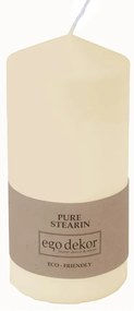 Кремавобяла свещ Връх, време за горене 30 ч. Eco - Eco candles by Ego dekor