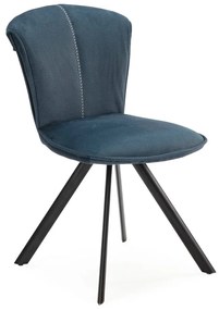 Тъмносини трапезни столове в комплект от 2 Simbra - Marckeric