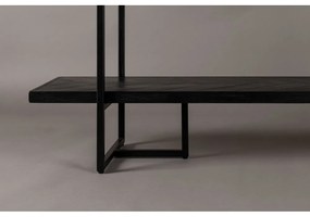 Черна етажерка за книги от екзотична дървесина 140x146 cm Class - Dutchbone