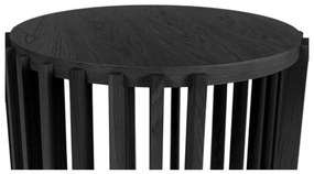 Черна масичка за кафе , ø 53 cm Drum - Woodman