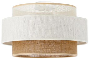 Плафон BOHO 1xE27/60W/230V Ø 40 см бял/джут
