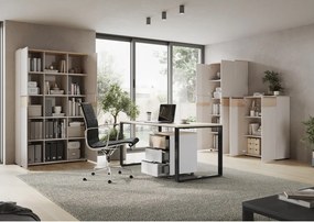 Работна маса с дъбов декор 80x160 cm Oviedo – Germania