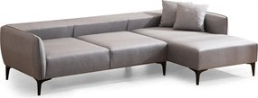 Светлосив ъглов диван, десен ъгъл Belissimo – Balcab Home