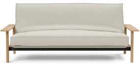 Бял разтегателен диван със свалящо се покривало Mixed Dance Neutral, 97 x 230 cm Balder - Innovation