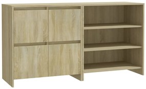 3098083 vidaXL Бюфет от 2 части, дъб сонома, инженерно дърво