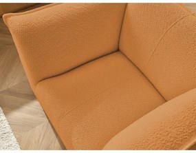 Кресло от прежда с примки от букле в цвят горчица Giorgia – Bobochic Paris