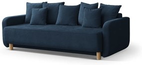 Тъмносин разтегателен диван с място за съхранение 231 cm Elen – Micadoni