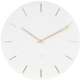 Бял стенен часовник Charm - Karlsson