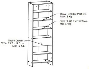 Колона за баня Coral 2 врати