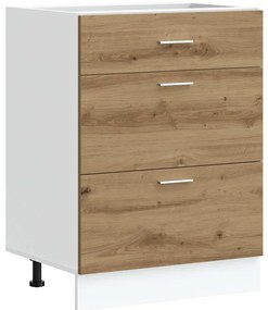 854258 vidaXL Кухненски шкаф, Lyon дъб артизан, инженерно дърво