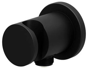 Ravak X07P572 - Държач за душ с извод 7,8x6 см черен